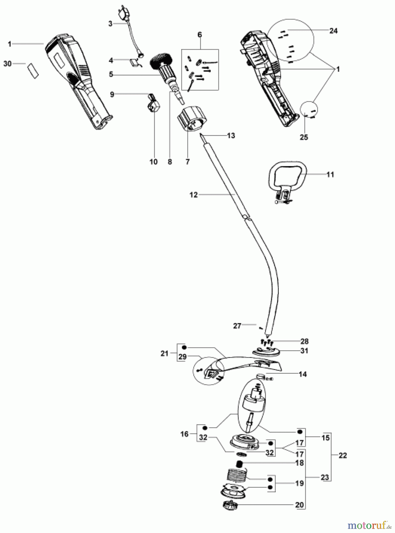  Homelite Trimmer Elektro LTE6538