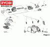 Ryobi Benzin RCS4040C2 Ersatzteile Luftfilter, Vergaser