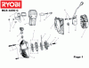 Ryobi Benzin RCS4450C Ersatzteile Starter