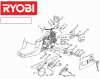 Ryobi Benzin PCN4545 Ersatzteile Kupplung