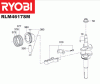 Ryobi Benzin RLM4617SM Ersatzteile Kurbelwelle