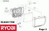 Ryobi Benzin RLM4617SM Ersatzteile Filter
