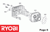 Ryobi Benzin RLM5319SME Ersatzteile Auspuff