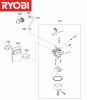 Ryobi Benzin RLM5319SME Ersatzteile Vergaser