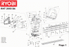 Ryobi Benzin RHT2660DA Ersatzteile Seite 1