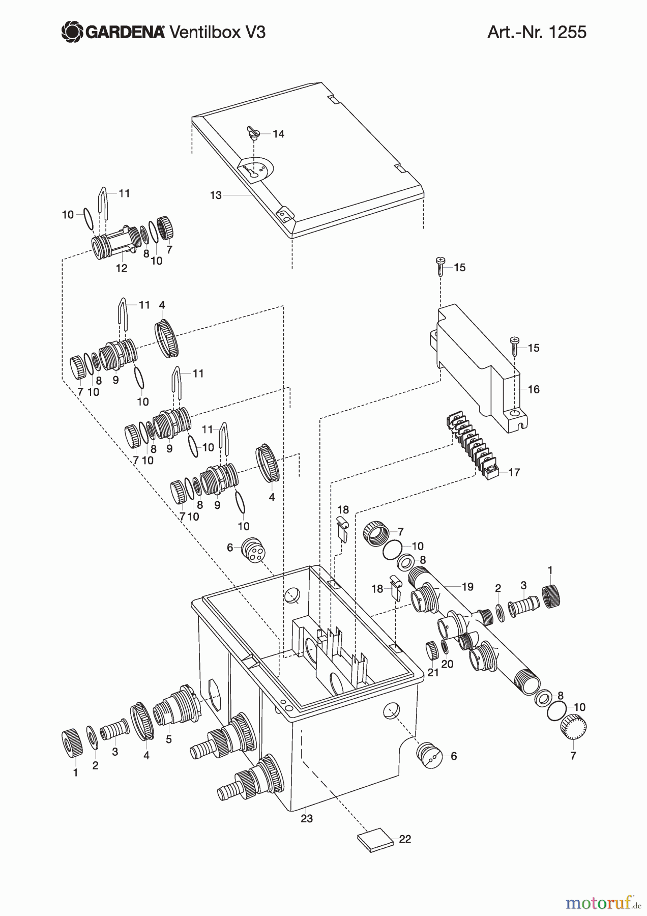 Gardena Wassertechnik Ventilschacht V3