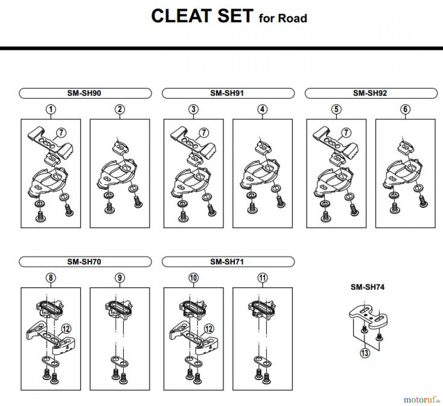 Shimano PD Pedal - Pedale Cleat-Set-Road