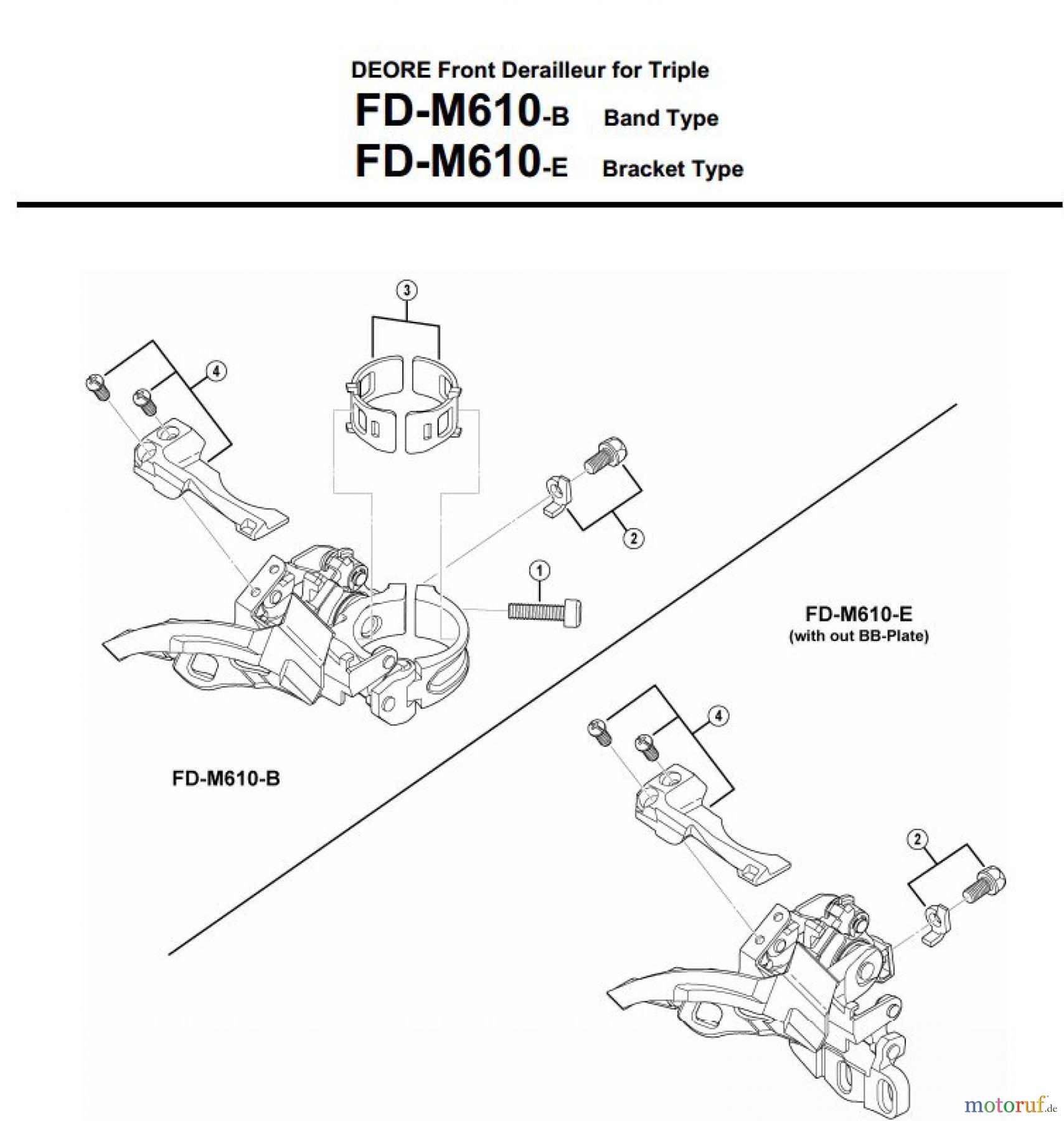 Shimano FD Front Derailleur - Umwerfer FD-M610