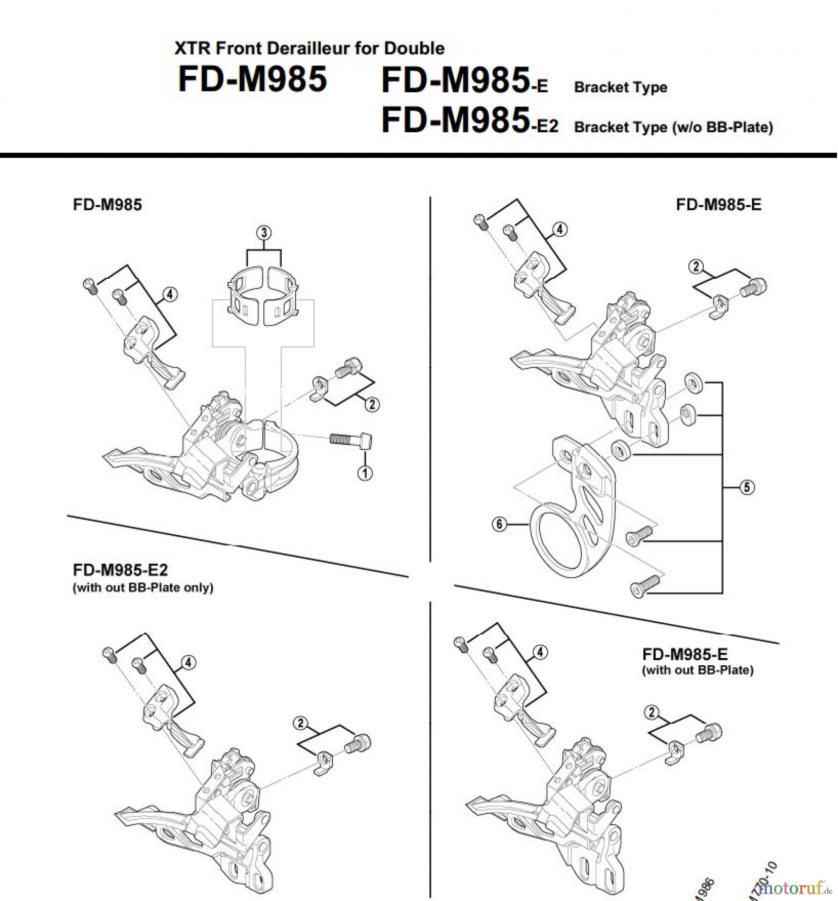 Shimano FD Front Derailleur - Umwerfer FD-M985