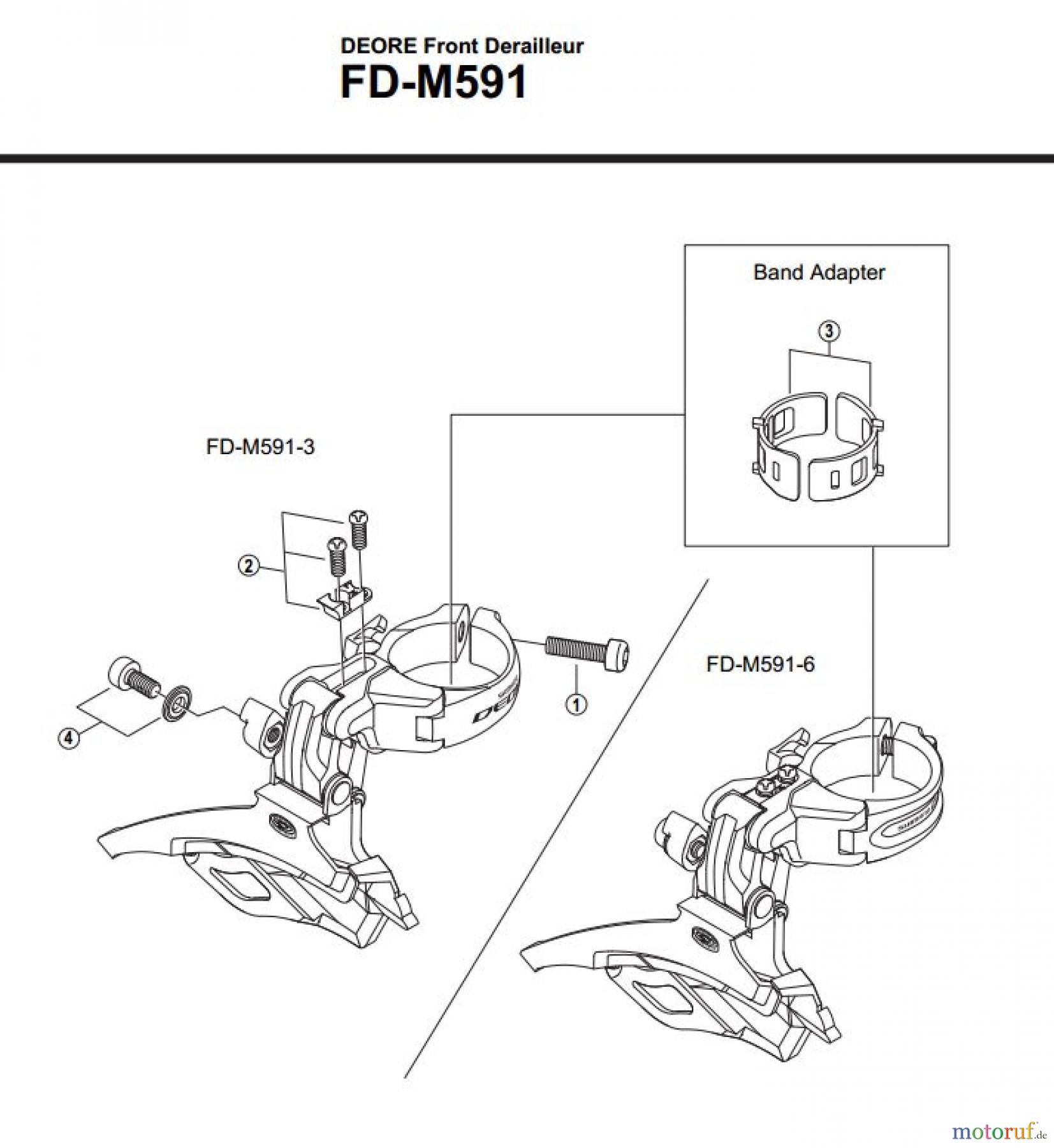 Shimano FD Front Derailleur - Umwerfer FD-M591