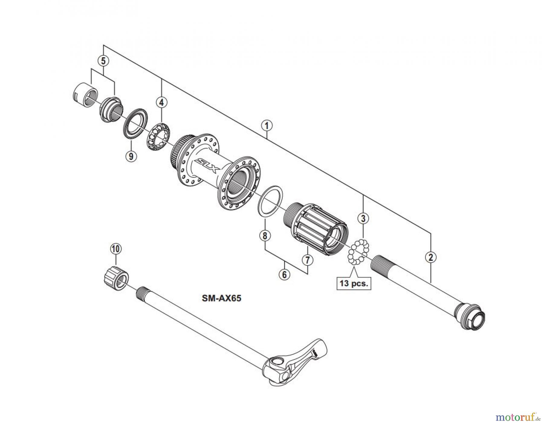 Shimano FH Free Hub - Freilaufnabe FH-M678