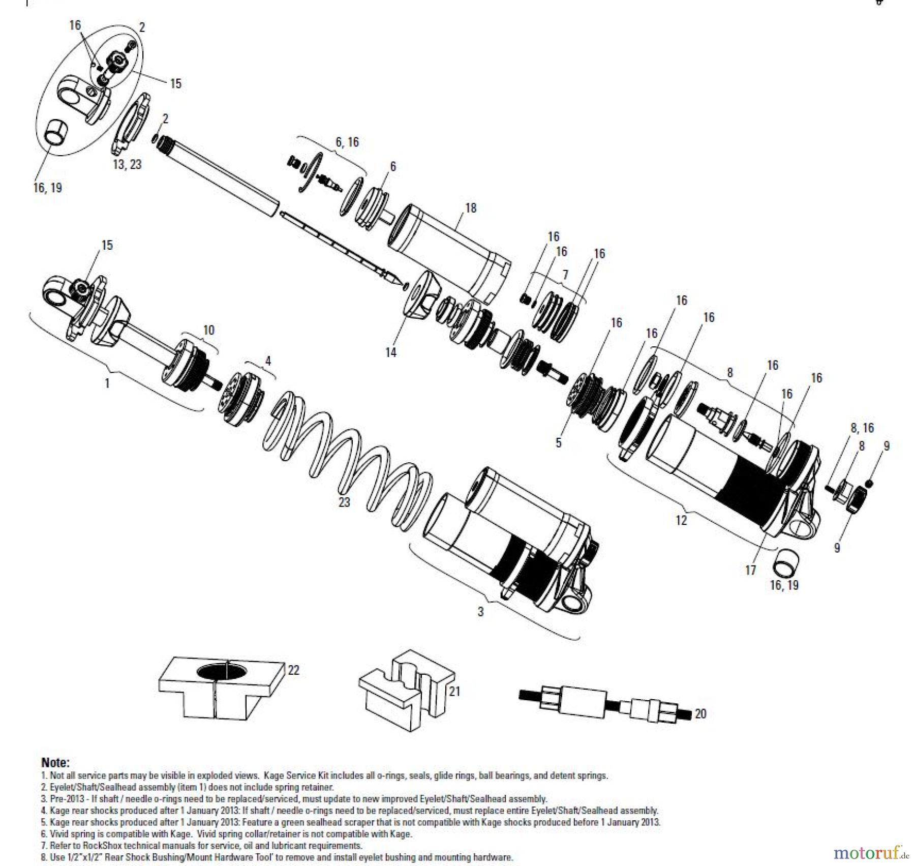 Sram RockShox KAGE (2012-2014)