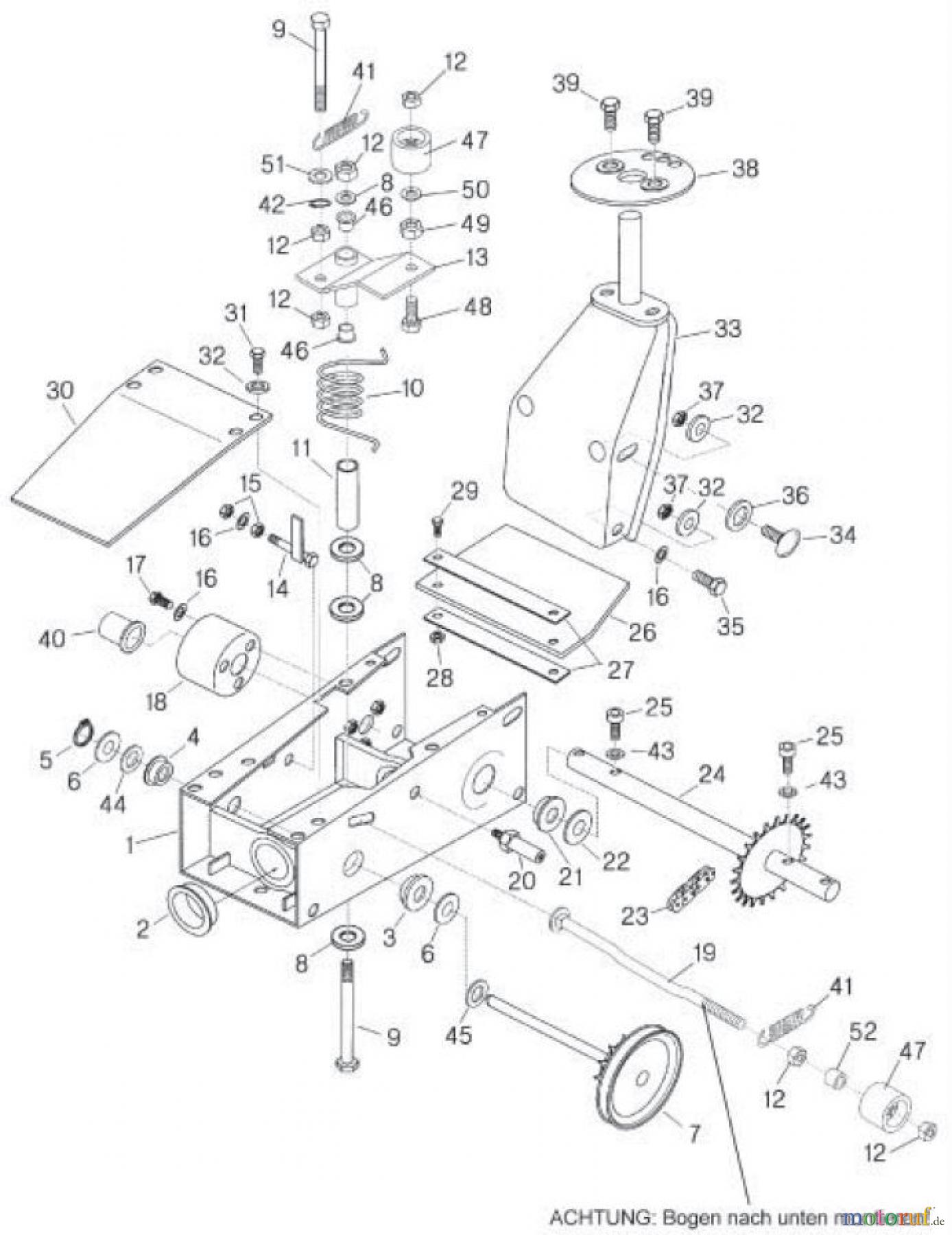 Tielbürger Wiesenmäher t25 Gehäuse