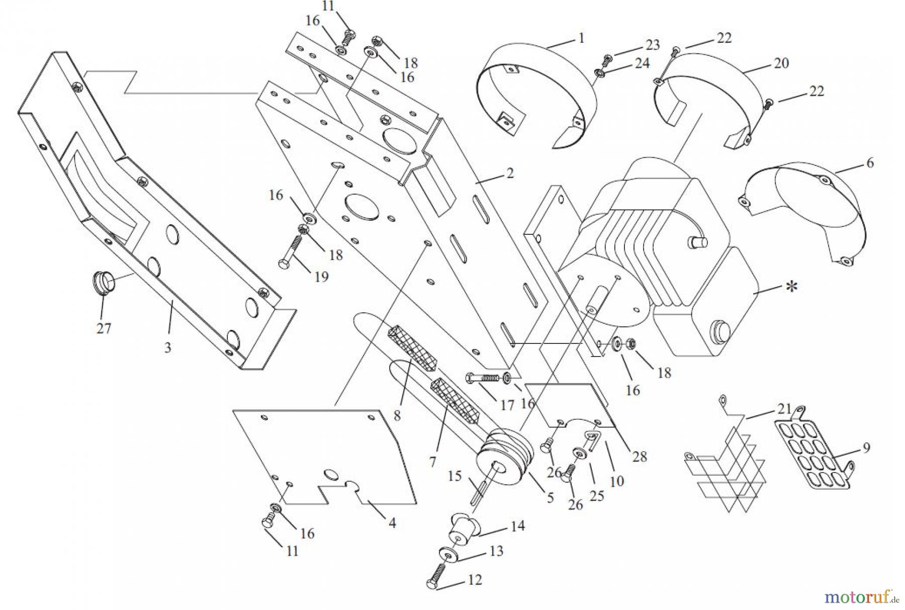 Tielbürger Wiesenmäher t50 Motorkonsole