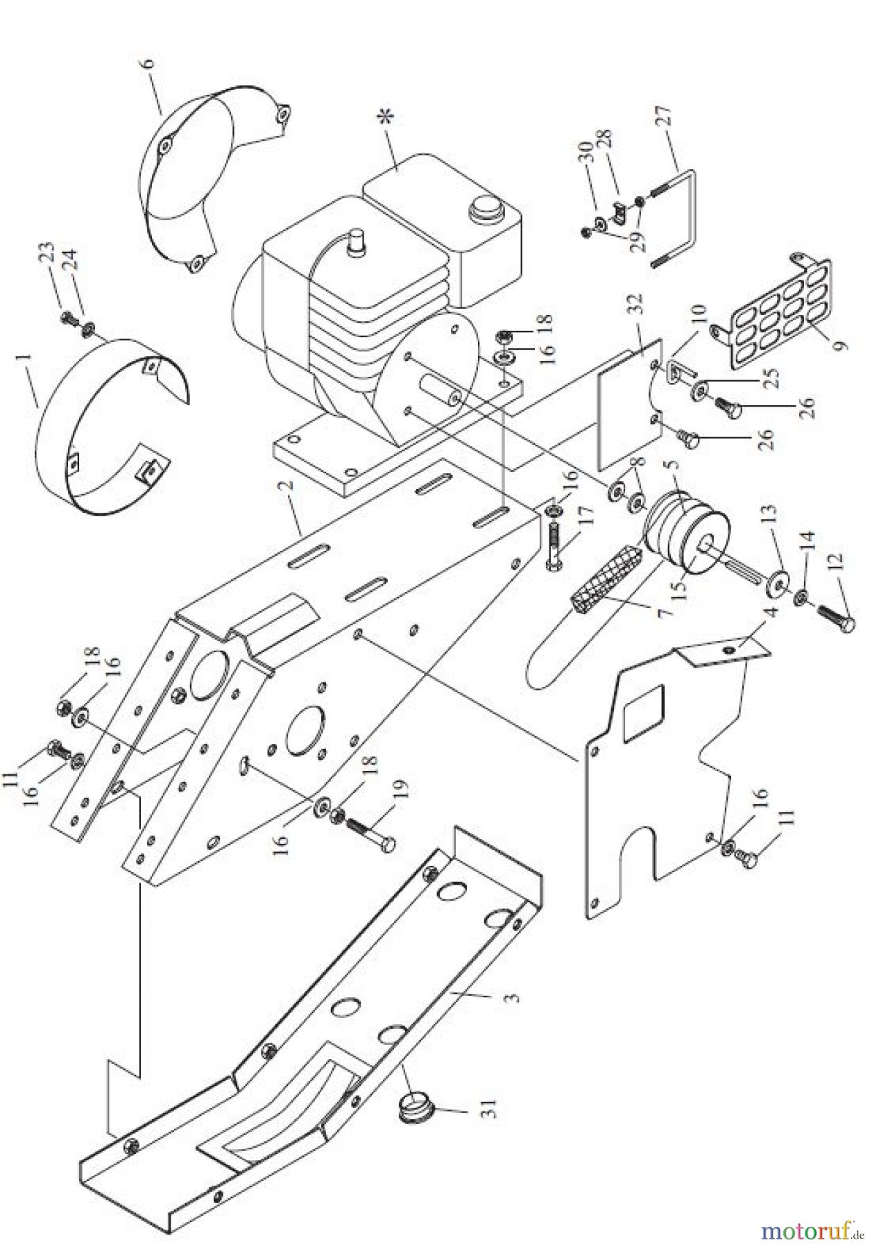 Tielbürger Wiesenmäher t70 Motorkonsole
