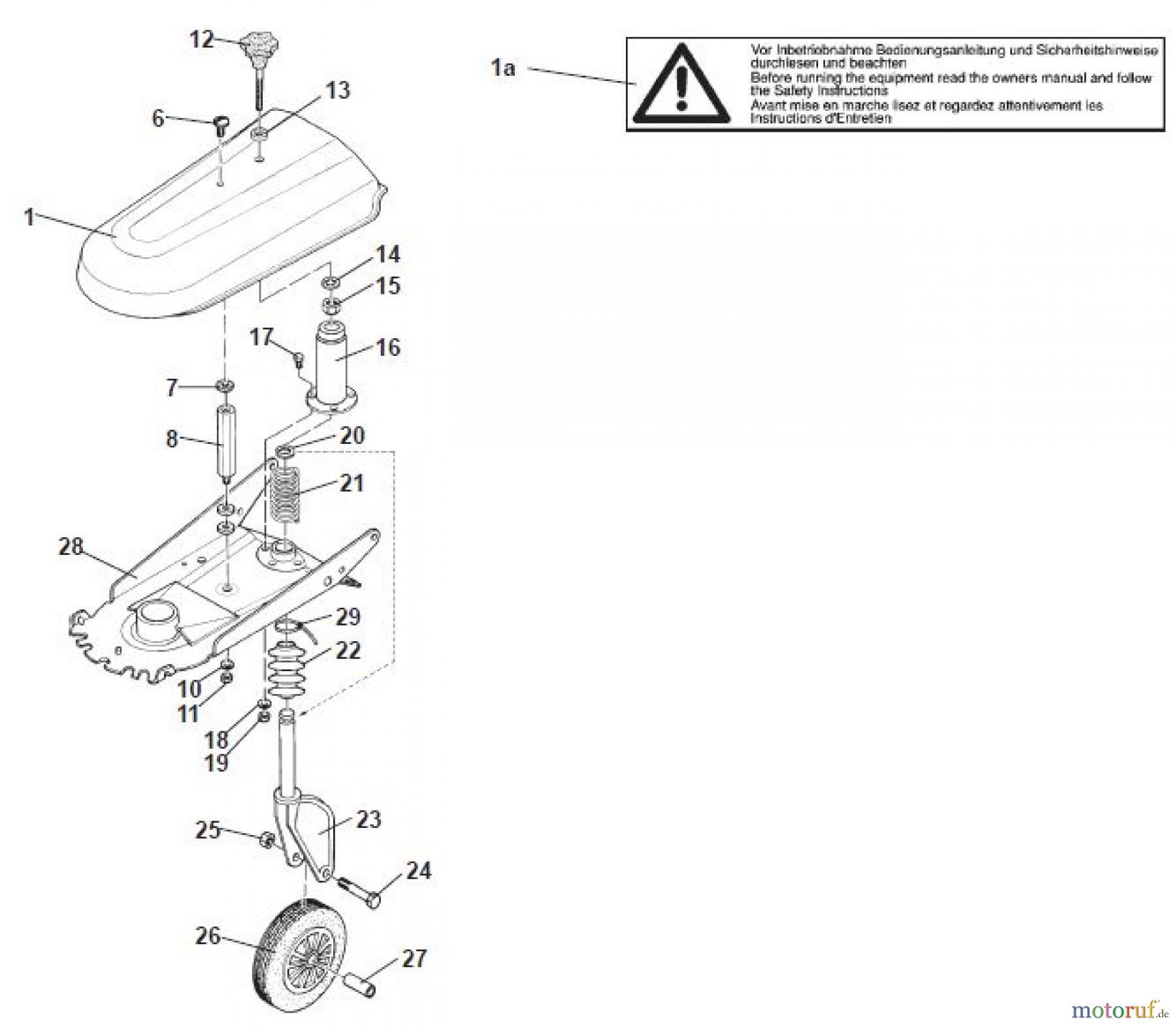 Tielbürger Rasentraktor Zubehör tk522 AN-518-001 Seite 3