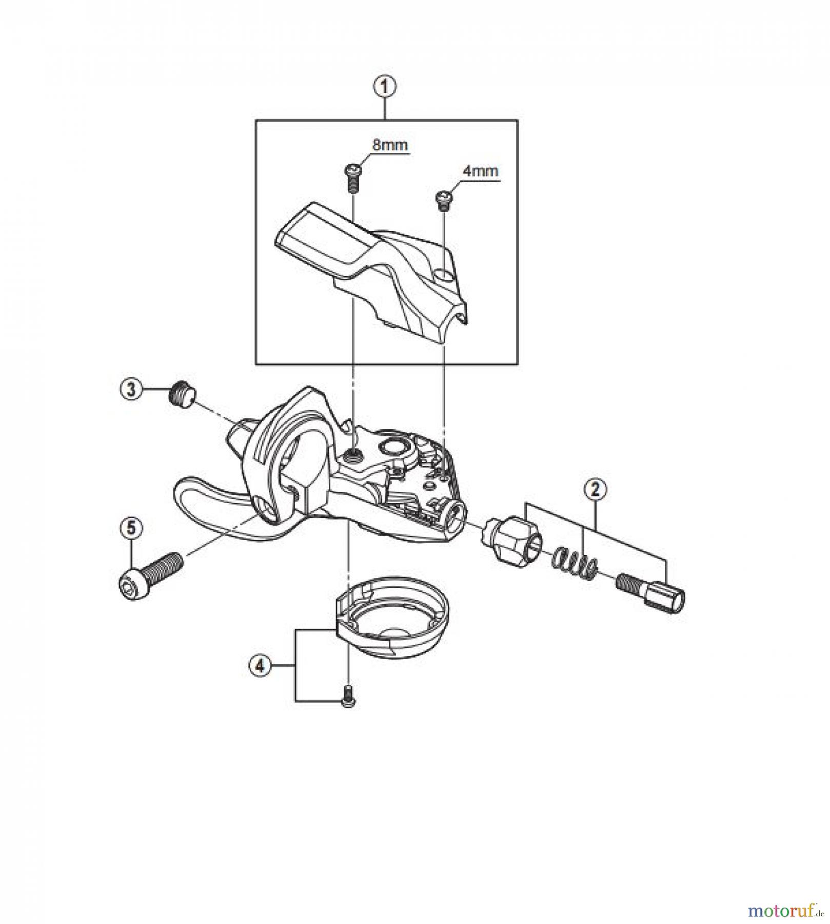 Shimano SL Shift Lever - Schalthebel SL-3503 SHIMANO SORA RAPIDFIRE Plus Shift Lever