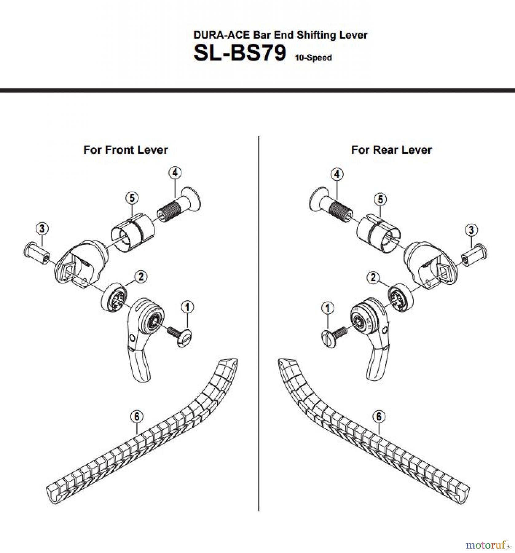 Shimano SL Shift Lever - Schalthebel SL-BS79 DURA-ACE Bar End Shifting Lever