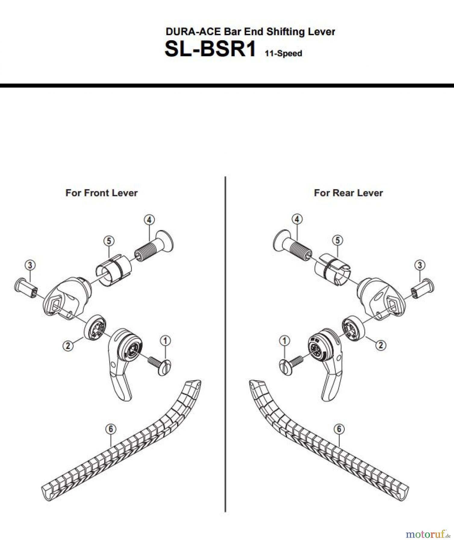 Shimano SL Shift Lever - Schalthebel SL-BSR1 DURA-ACE Bar End Shifting Lever