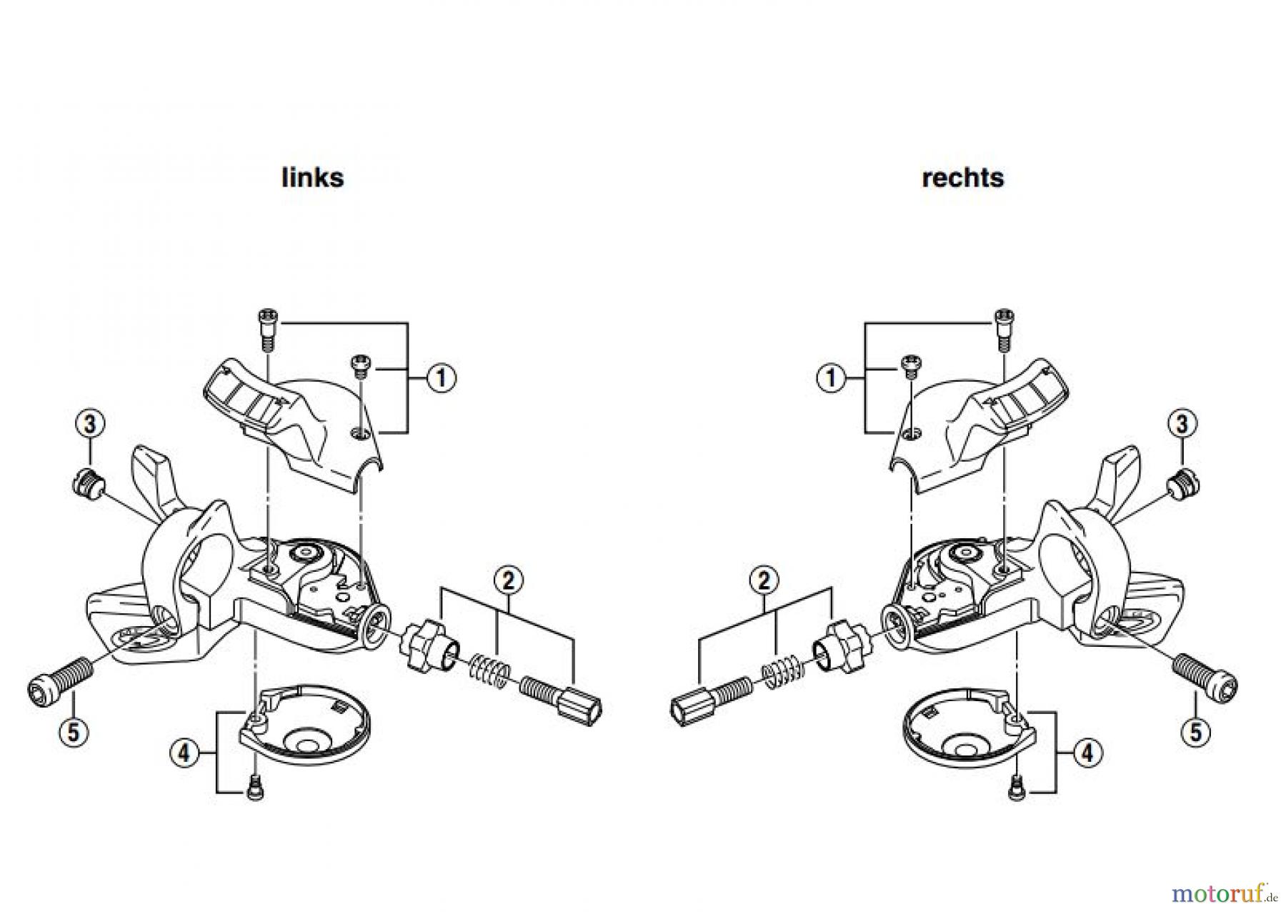 Shimano SL Shift Lever - Schalthebel SL-M510 SHIMANO DEORE Mega-9 Rapidfire Schalthebel