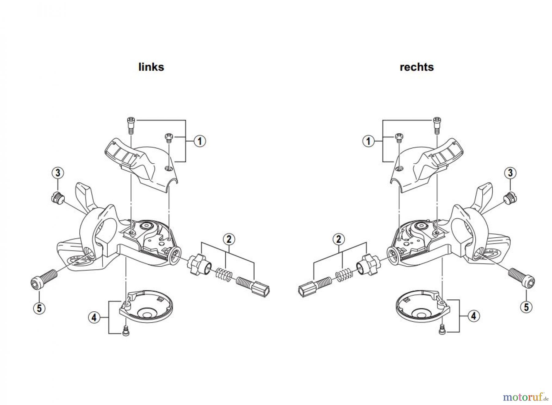 Shimano SL Shift Lever - Schalthebel SL-M511 DEORE Mega-9 Rapidfire Schaltgriff