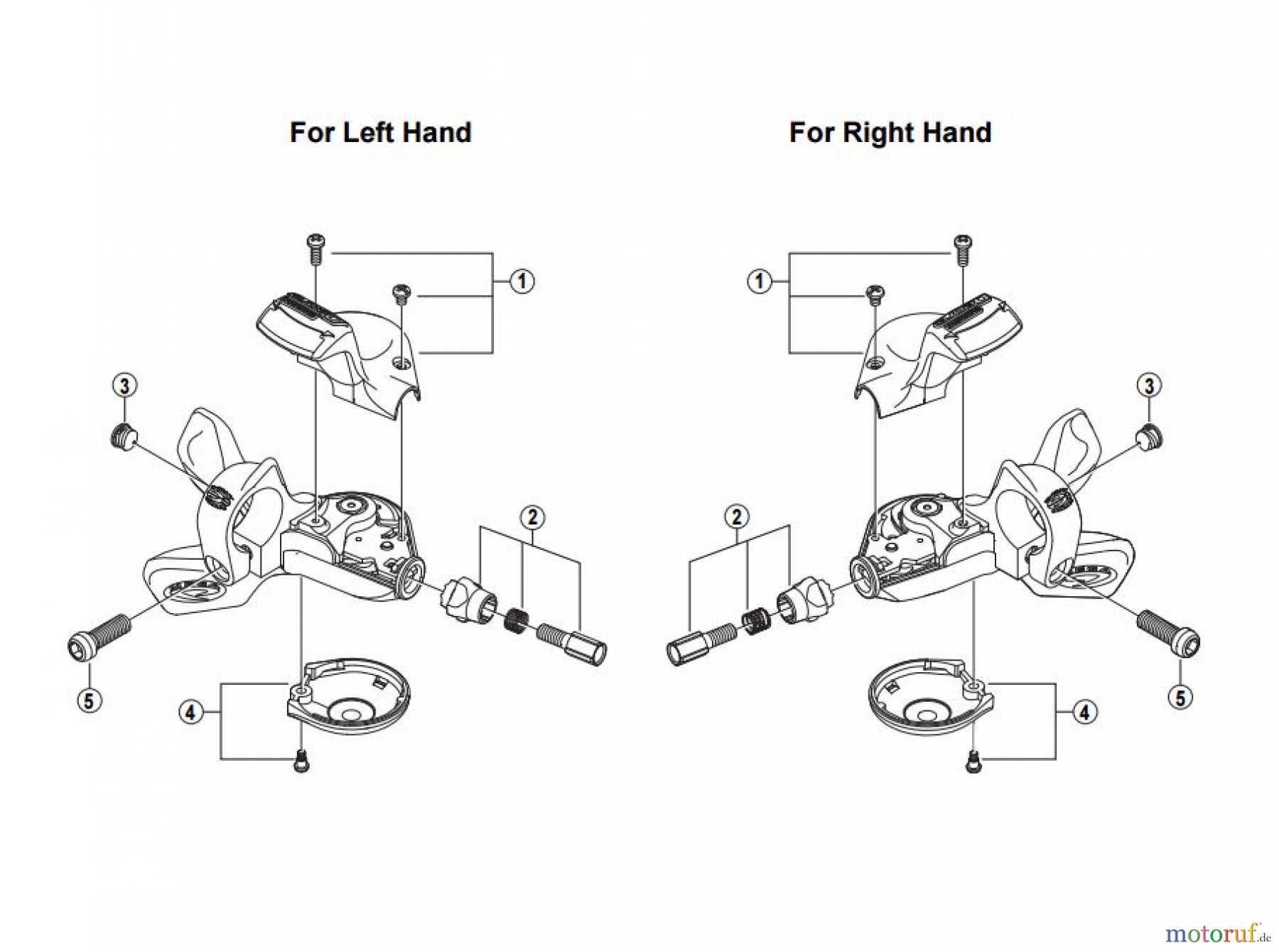  Shimano SL Shift Lever - Schalthebel SL-M530 DEORE Mega-9 Rapidfire Lever 