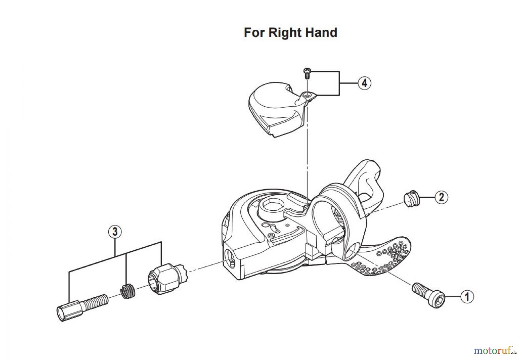 Shimano SL Shift Lever - Schalthebel SL-M640 SHIMANO Zee Rapidfire Lever