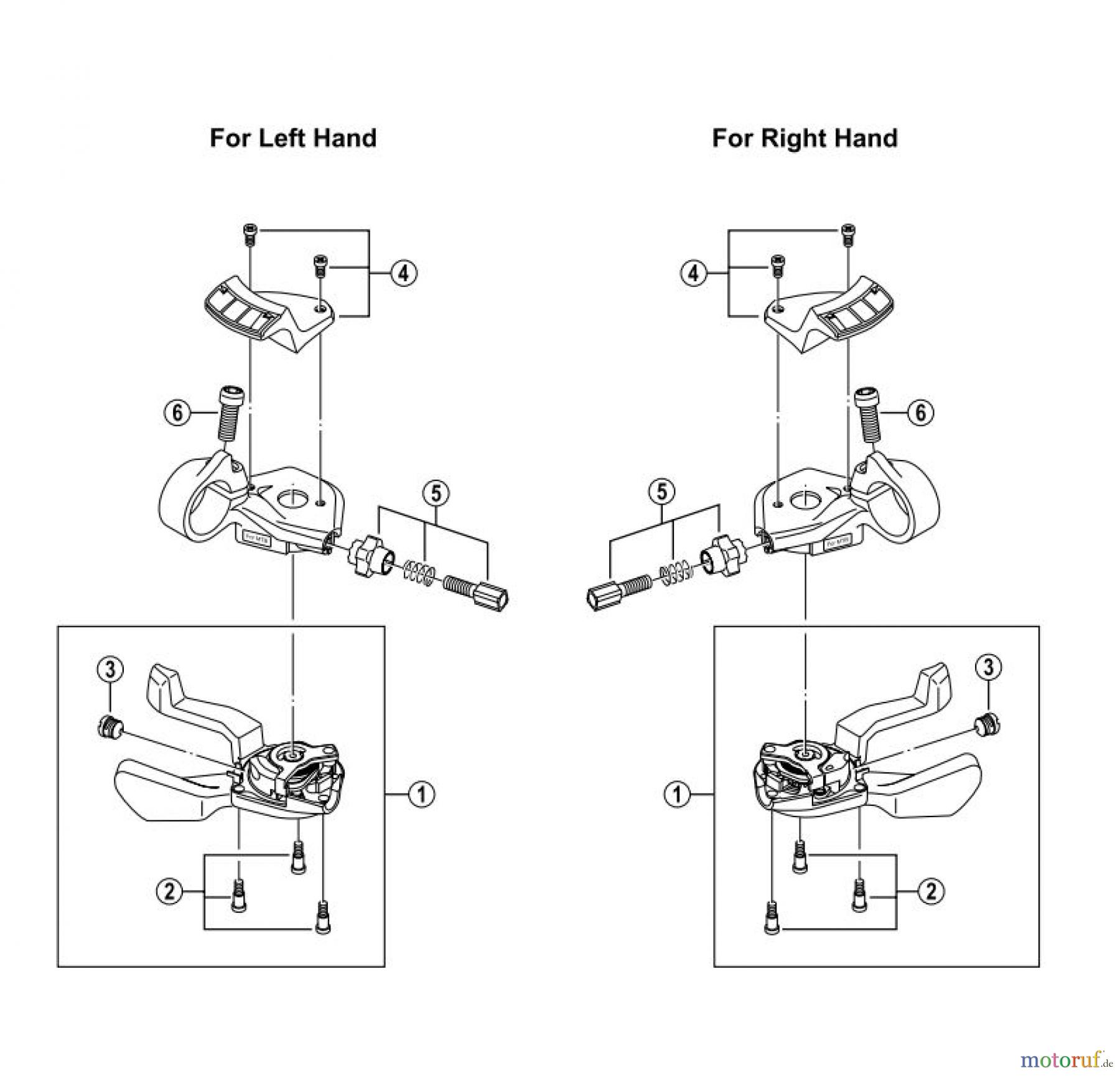 Shimano SL Shift Lever - Schalthebel SL-M748 Rapidfire Lever