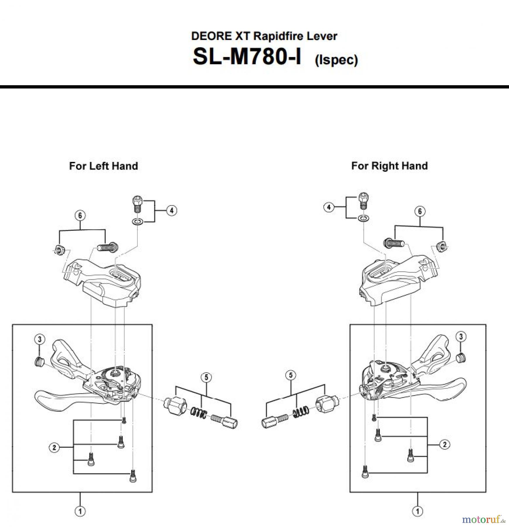 Shimano SL Shift Lever - Schalthebel SL-M780-I-3184