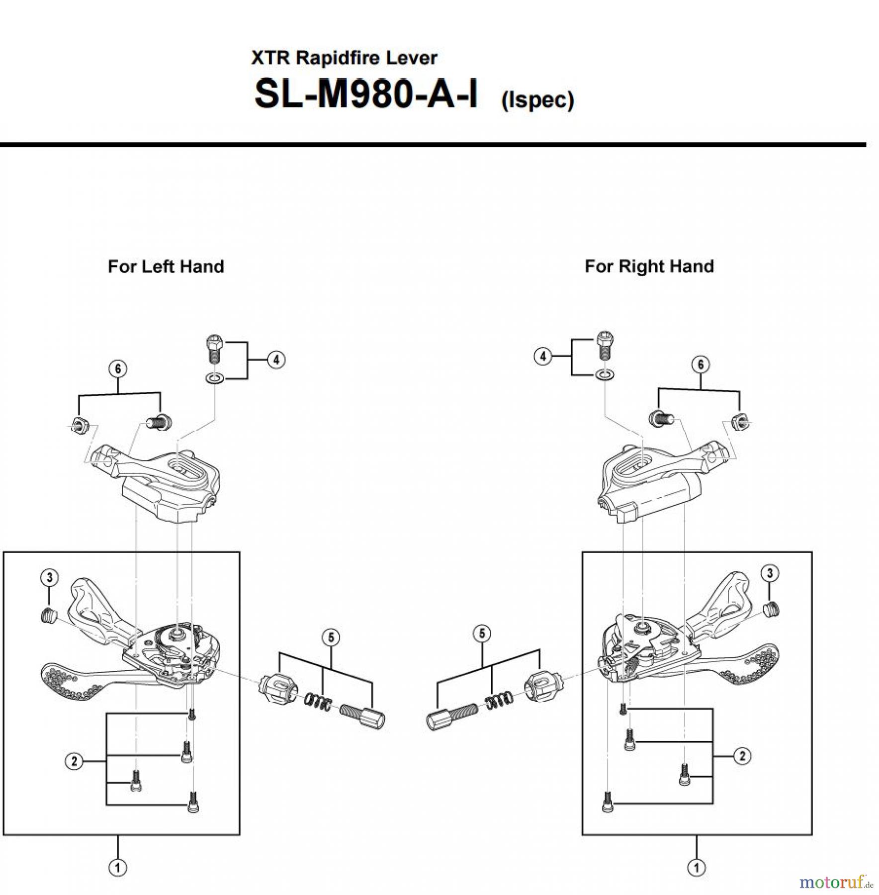 Shimano SL Shift Lever - Schalthebel SL-M980-A-I-3413