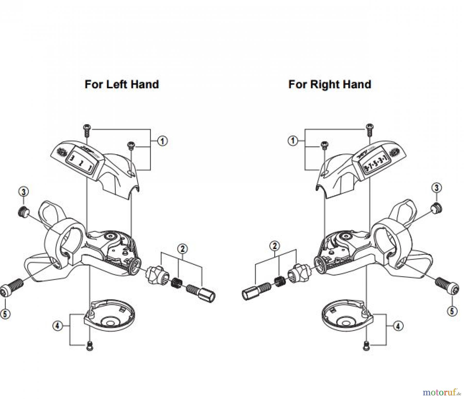 Shimano SL Shift Lever - Schalthebel SL-T660 DEORE LX Rapidfire Lever