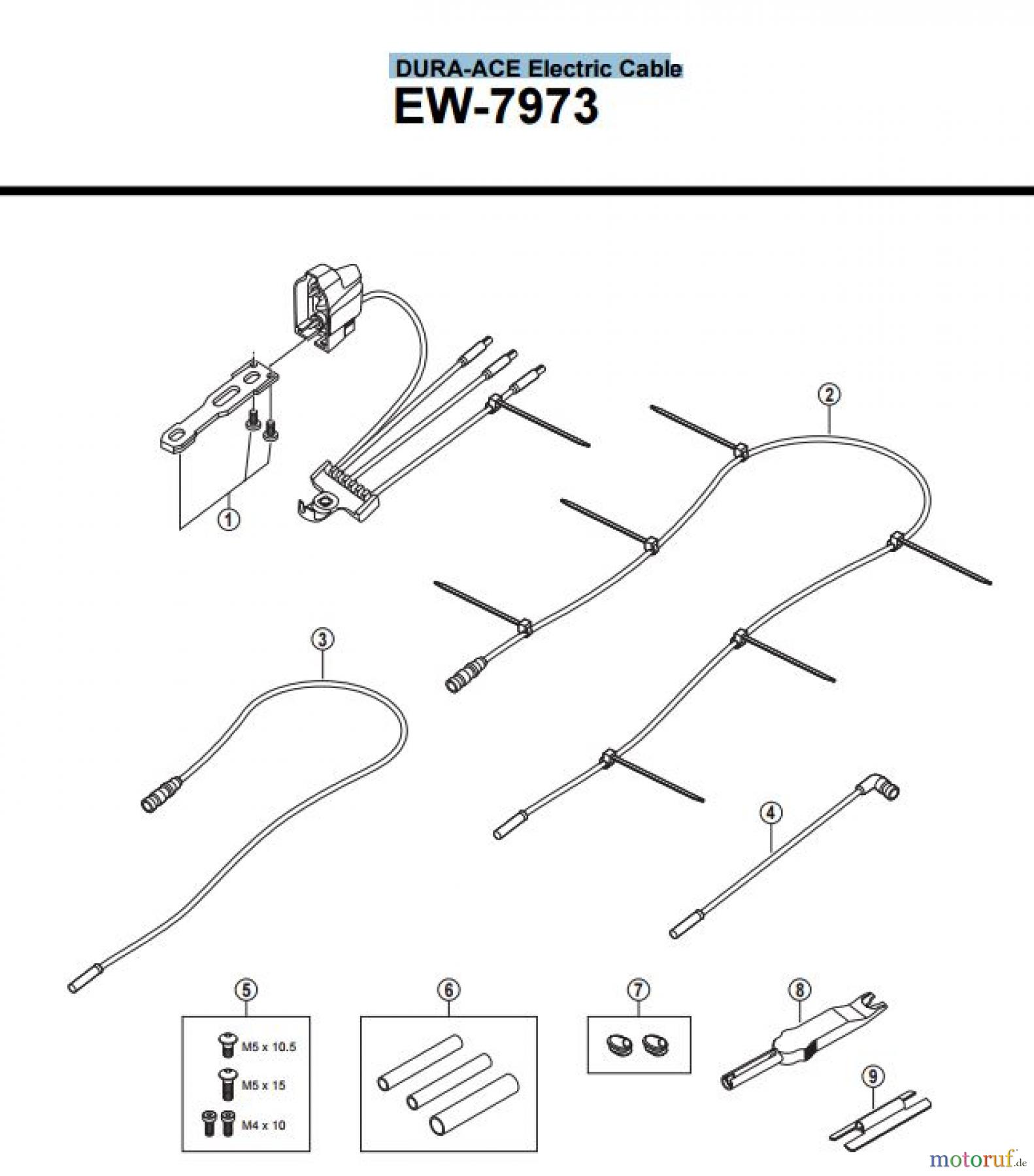Shimano EW Elektrische Kabel EW-7973 -2968A DURA-ACE Electric Cable
