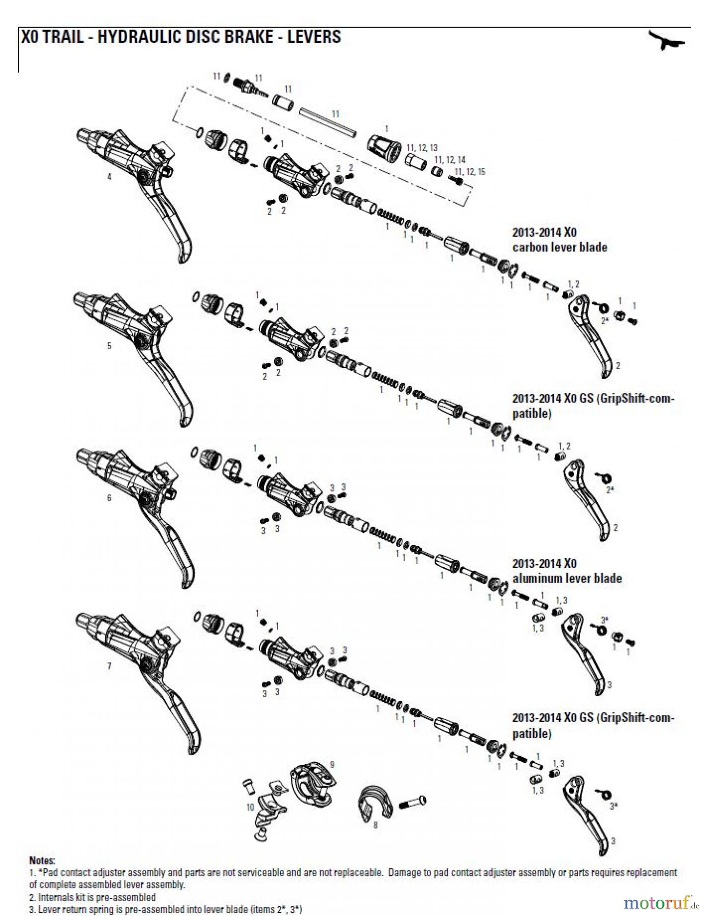 Sram avid HYDRAULIC DISC BRAKE - LEVERS X0 TRAIL - HYDRAULIC DISC BRAKE - LEVERS