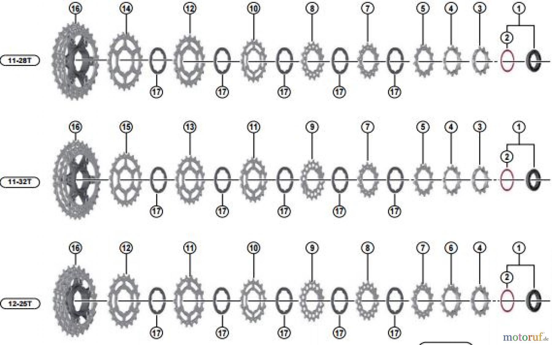 Shimano CS Cassette / Zahnkranz CS-5800 SHIMANO 105 Cassette Sprocket