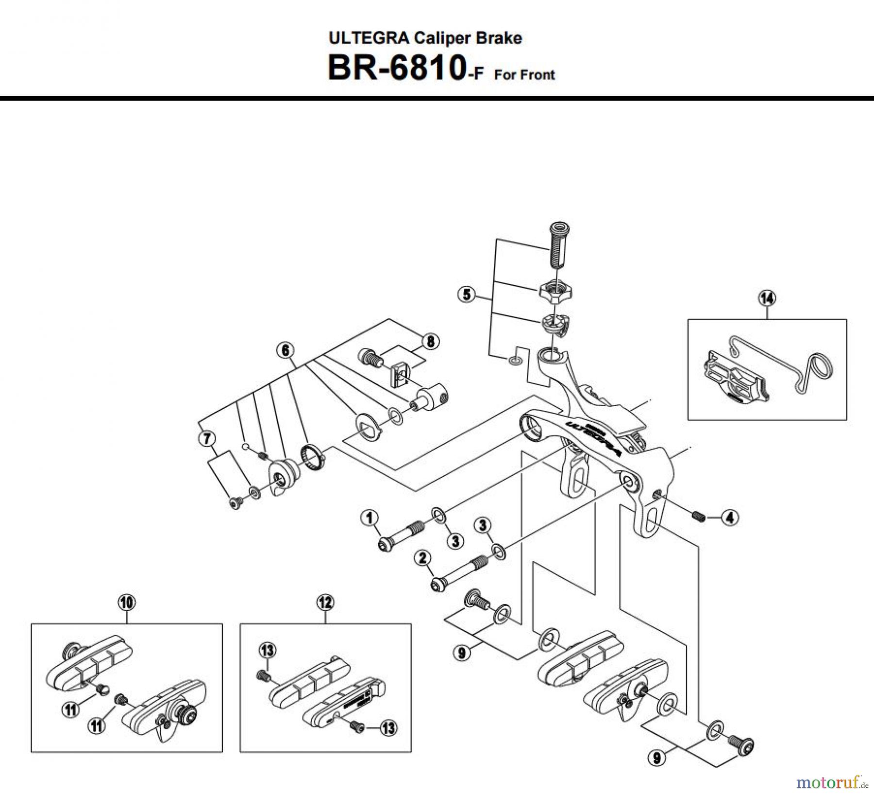 Shimano BR Brake - Bremse BR-6810-F -3600A
