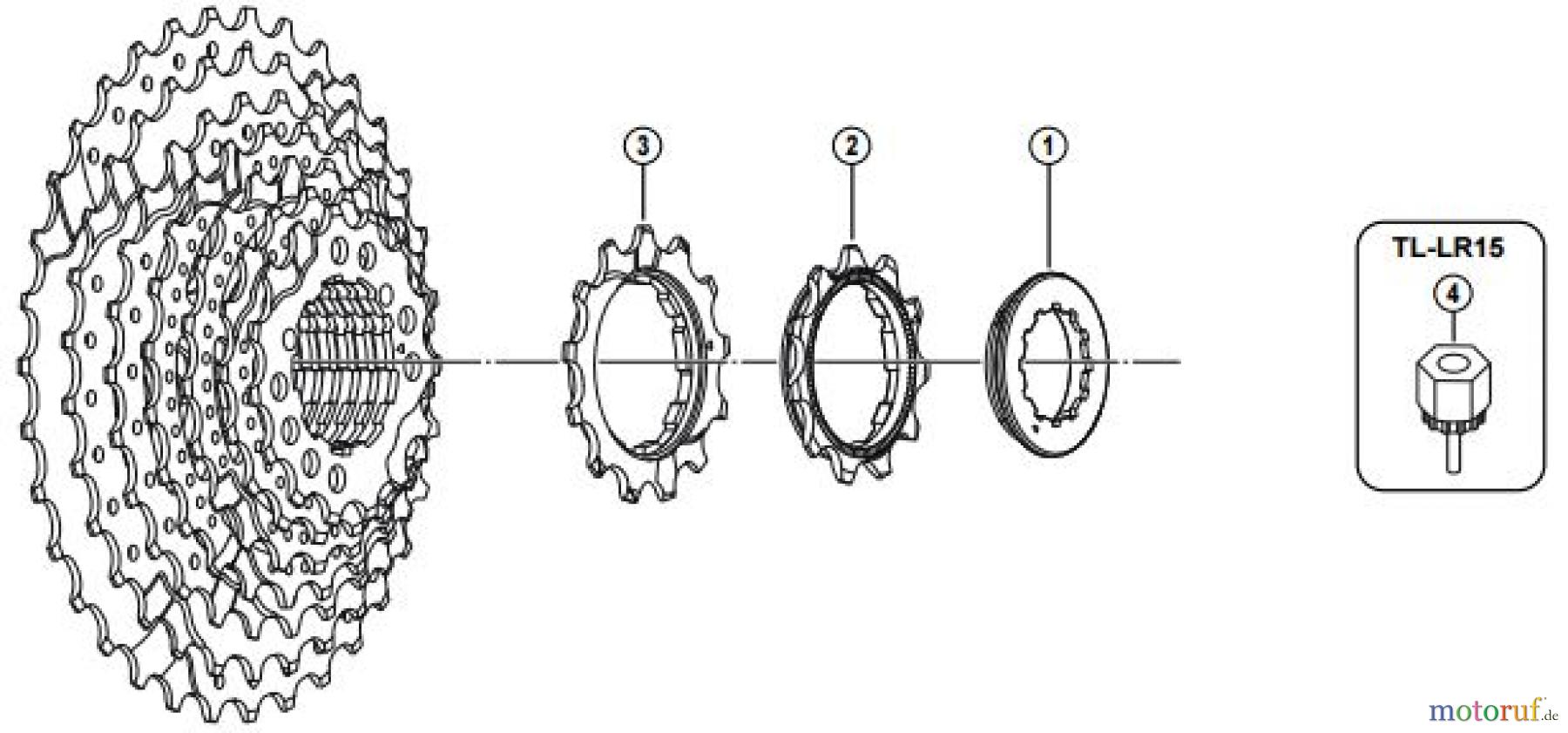 Shimano CS Cassette / Zahnkranz CS-HG200-9 bo/bn-Group Cassette Sprocket (9-Speed)