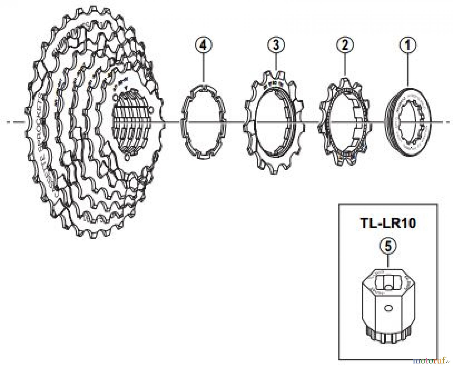 Shimano CS Cassette / Zahnkranz CS-HG30-8I Kassettenzahnkranz 8-fach / an- / aw-Gruppe