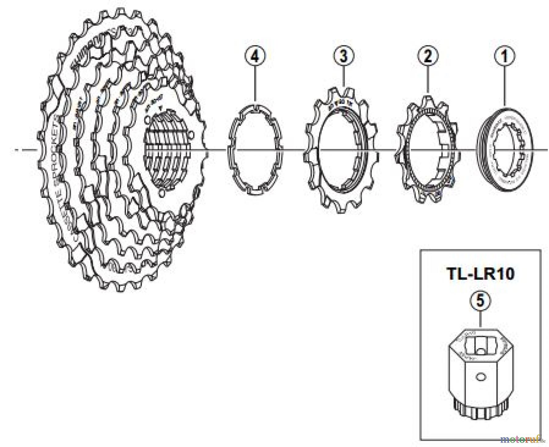 Shimano CS Cassette / Zahnkranz CS-HG30-8I Kassettenzahnkranz Achtfach an- / aw-Gruppe