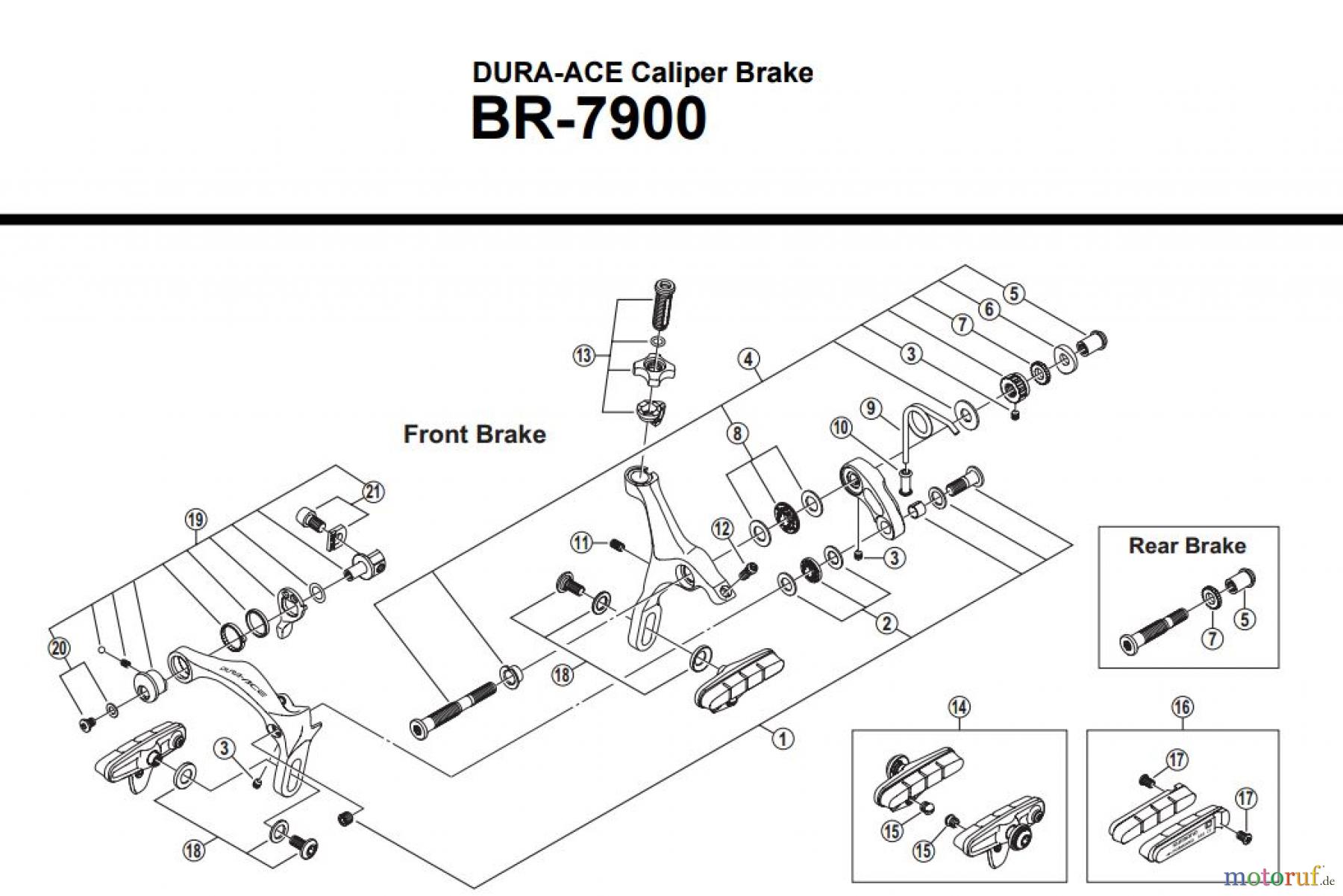 Shimano BR Brake - Bremse BR-7900 -2868A