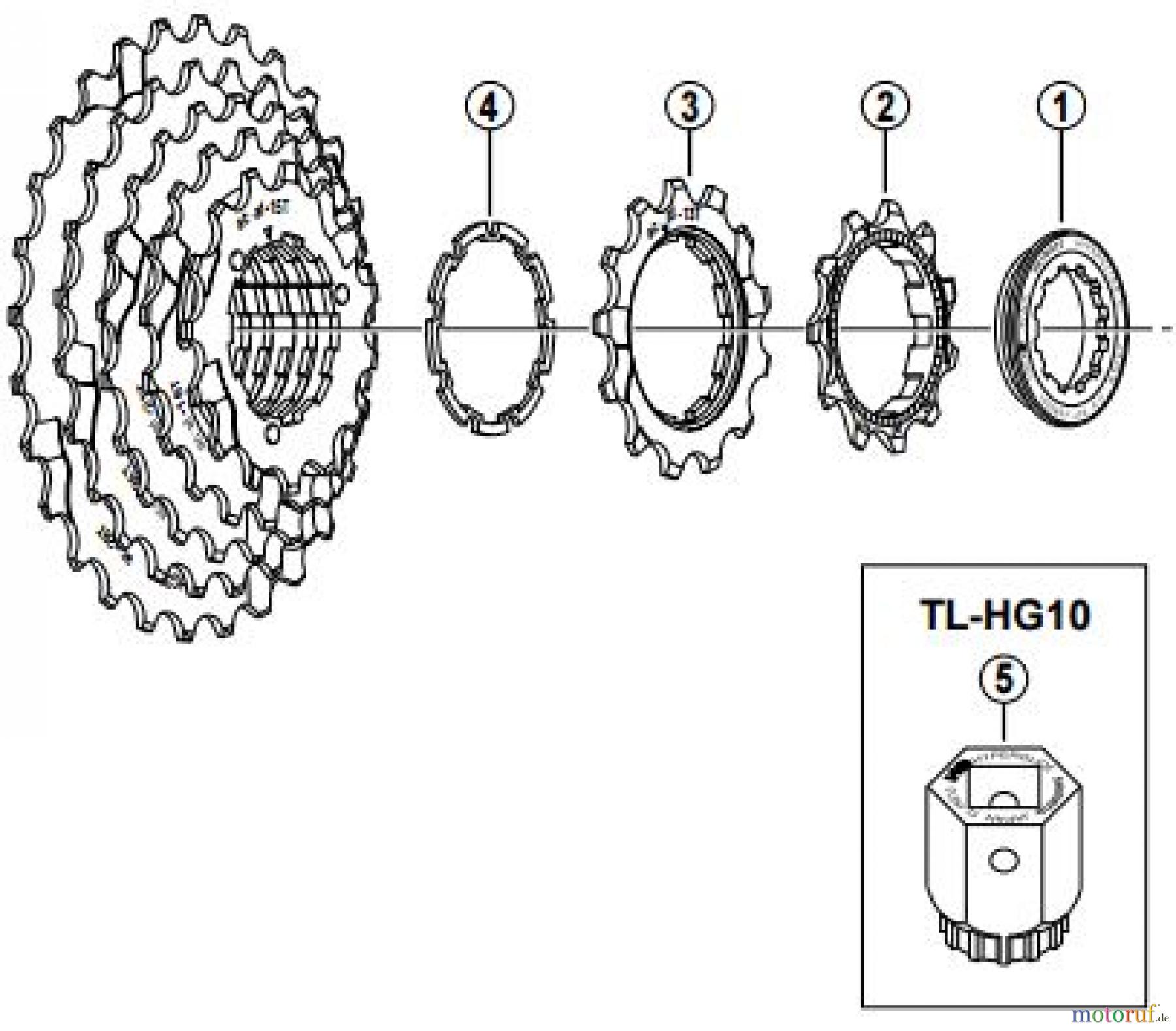 Shimano CS Cassette / Zahnkranz CS-HG30-Kassettenzahnkranz 7-fach / ac-Gruppe