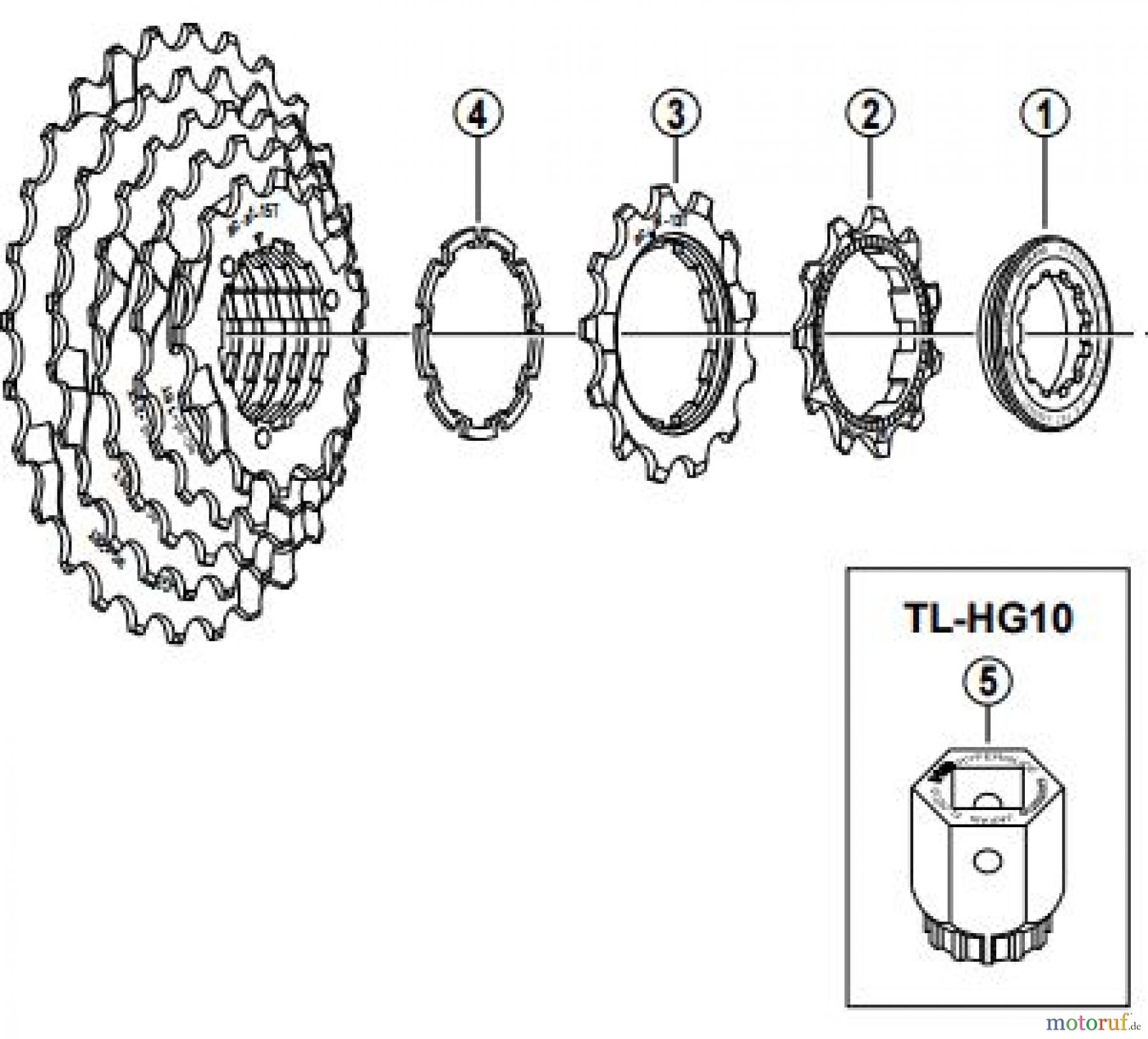 Shimano CS Cassette / Zahnkranz CS-HG30-I Cassette Sprocket 7-Speed / ac-Group