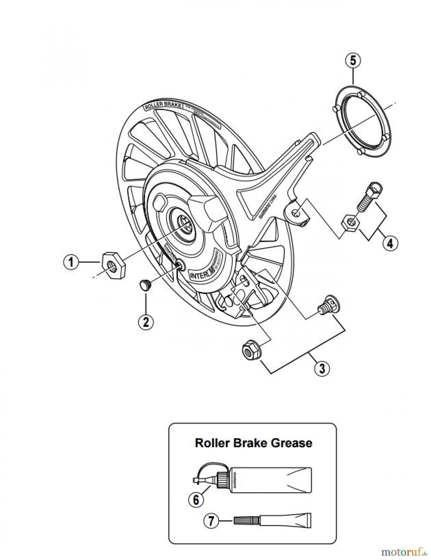 Shimano BR Brake - Bremse BR-IM35-FF -2776 Front Roller Brake
