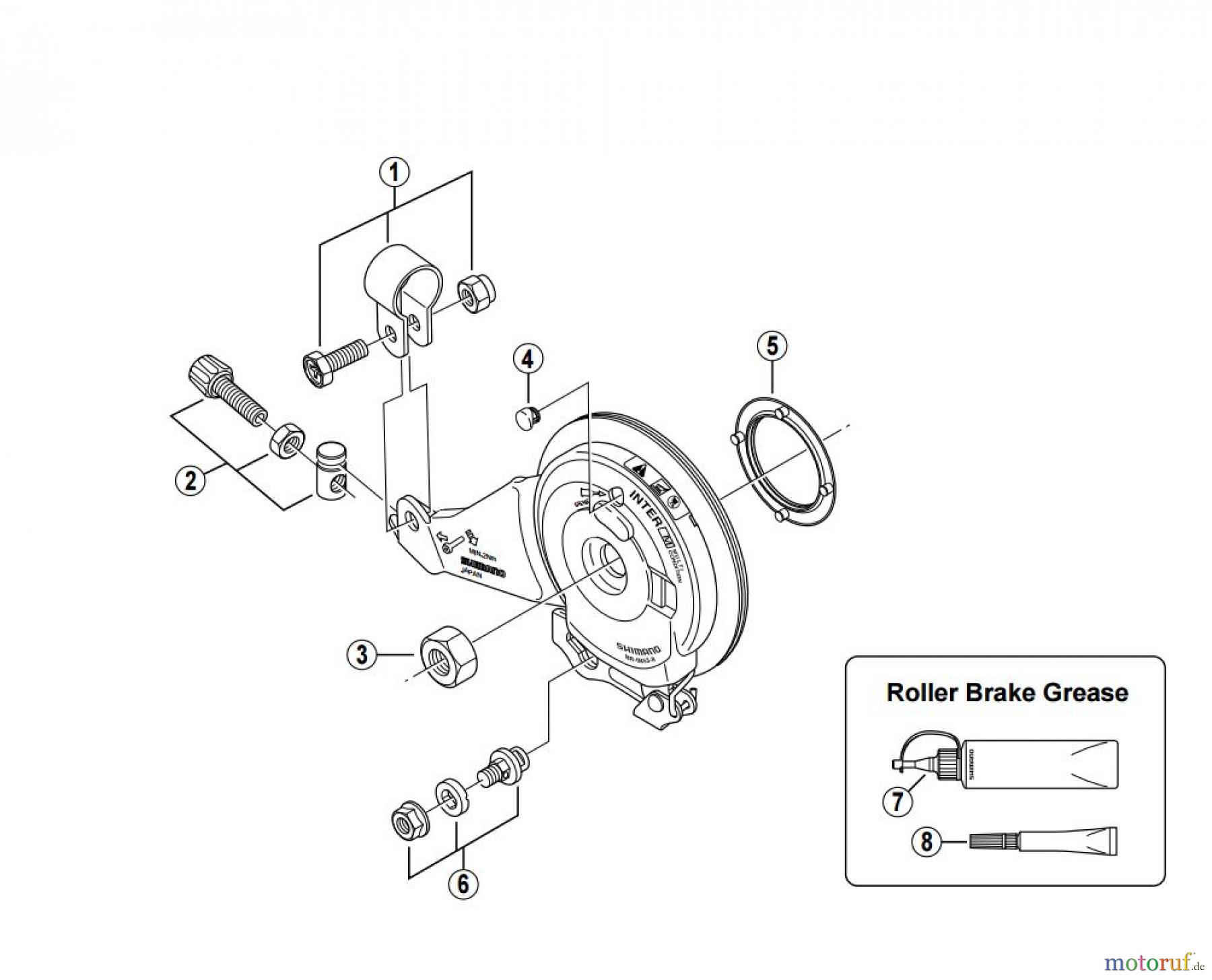 Shimano BR Brake - Bremse BR-IM53-R -2639 Roller Brake