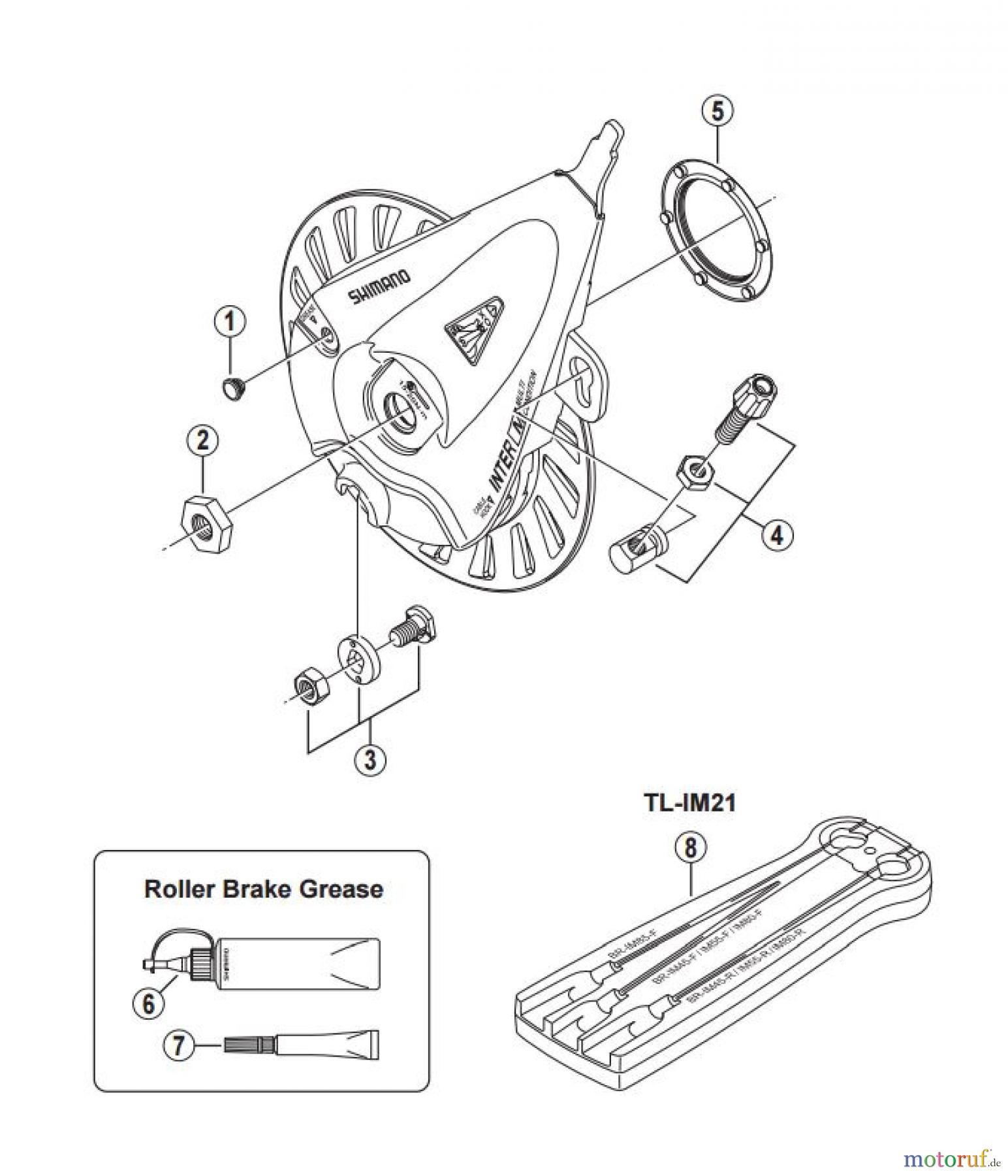 Shimano BR Brake - Bremse BR-IM55-F -3089 Roller Brake
