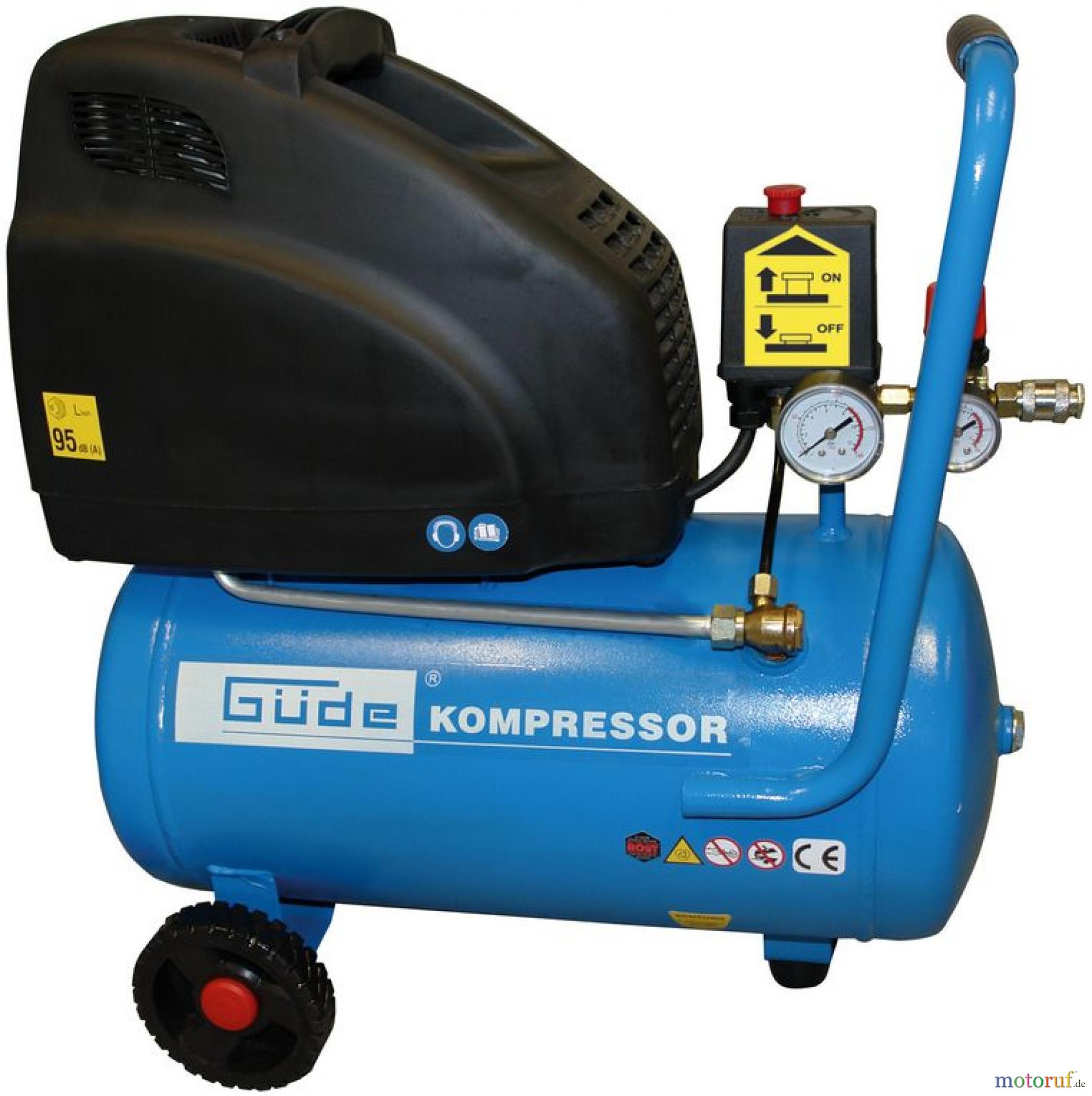 Güde Drucklufttechnik Kompressoren Ölfrei bis 50l Kessel KOMPRESSOR 210/8/24