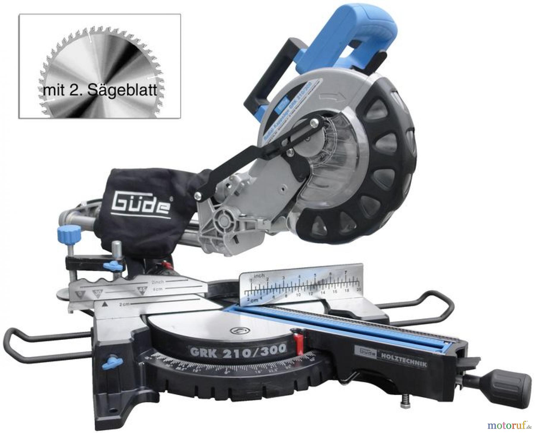 Güde Holzbearbeitung Kapp- & Gehrungssägen RADIALKAPPSÄGE GRK 210/300 SET - 00531