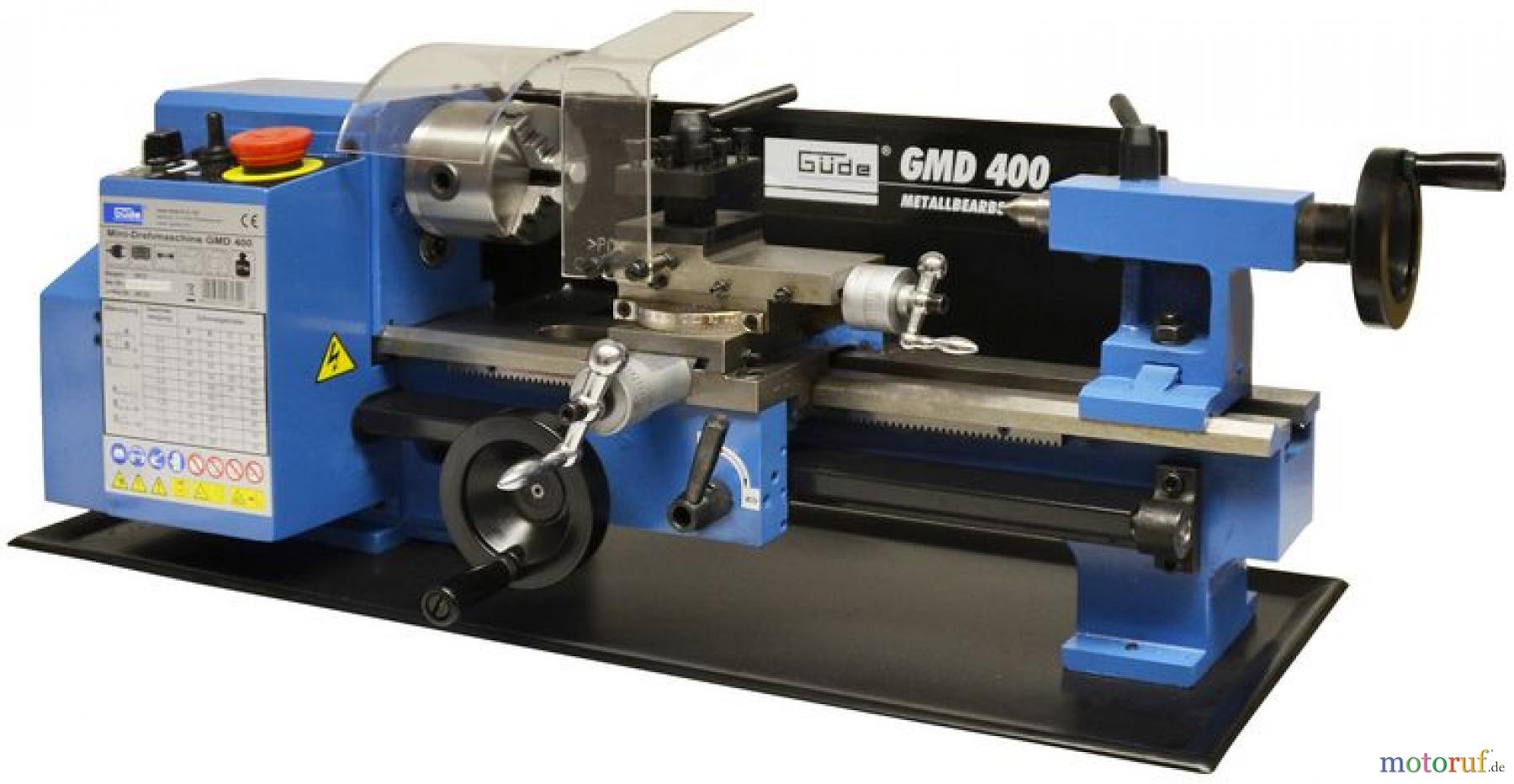 Güde Metallbearbeitung Dreh- und Fräsmaschinen Drehmaschinen MINI-DREHMASCHINE GMD 400 - 48132