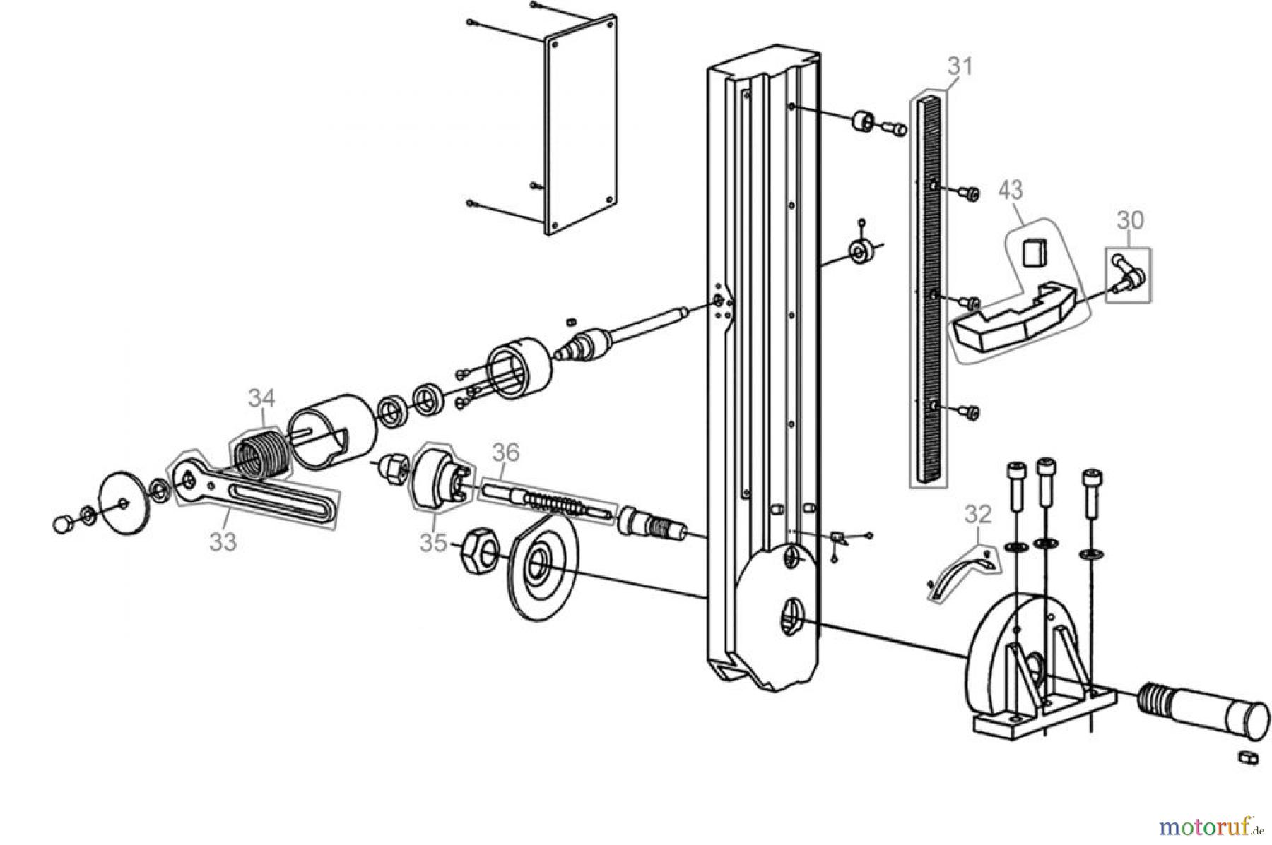  Güde Metallbearbeitung Dreh- und Fräsmaschinen Fräsmaschinen MINI BOHR- & FRÄSMASCHINE GBF 550 - 48140 FSL48140-01 Seite 3