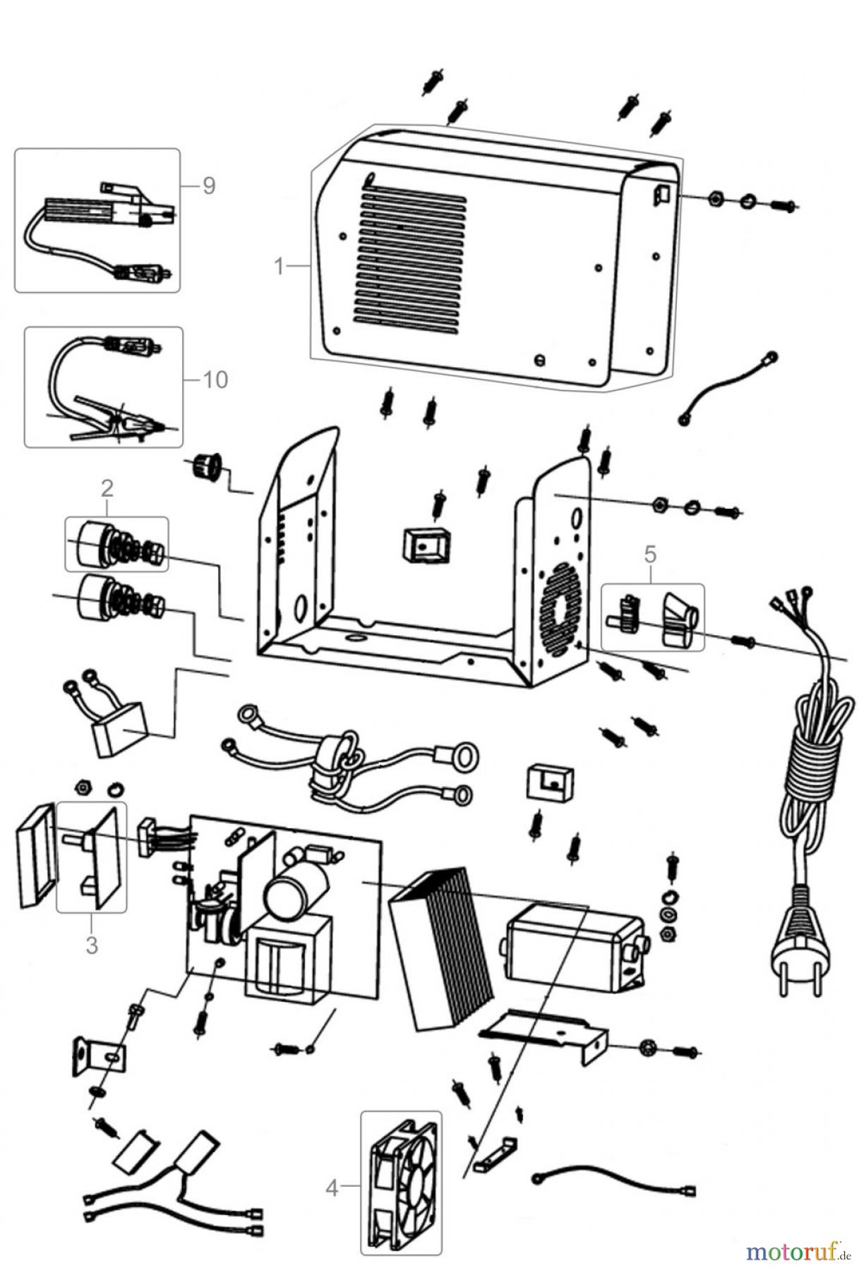 Güde Schweißtechnik Schweißgeräte Inverterschweißen bis 150 A INVERTER 100 GC - 20055 FSL20055-01