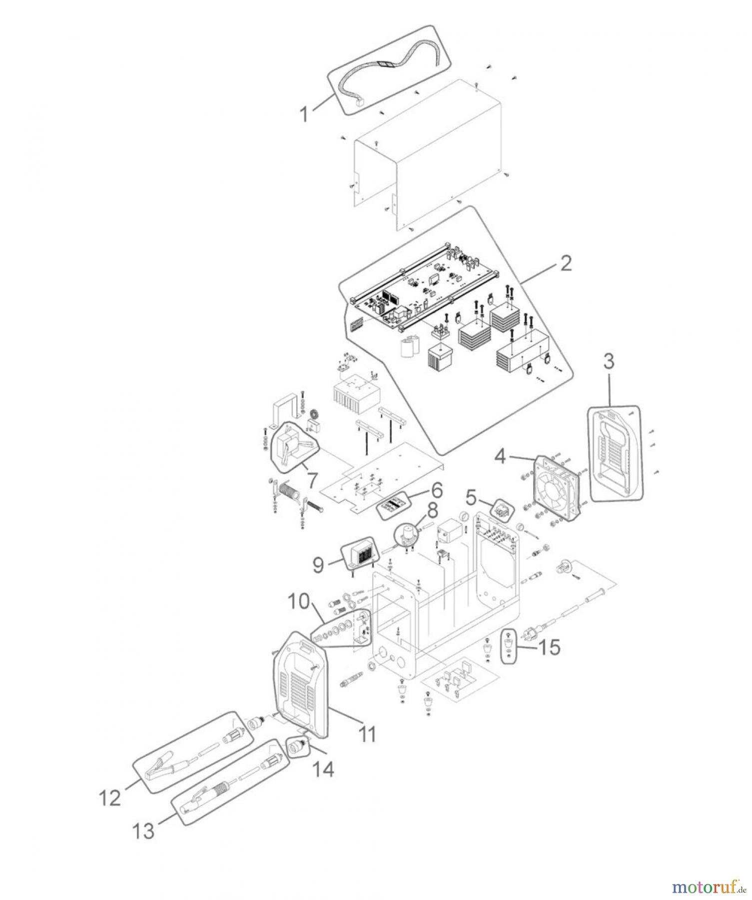  Güde Schweißtechnik Schweißgeräte Inverterschweißen bis 150 A INVERTER GC 130 WIG - 20057 FSL20057-01
